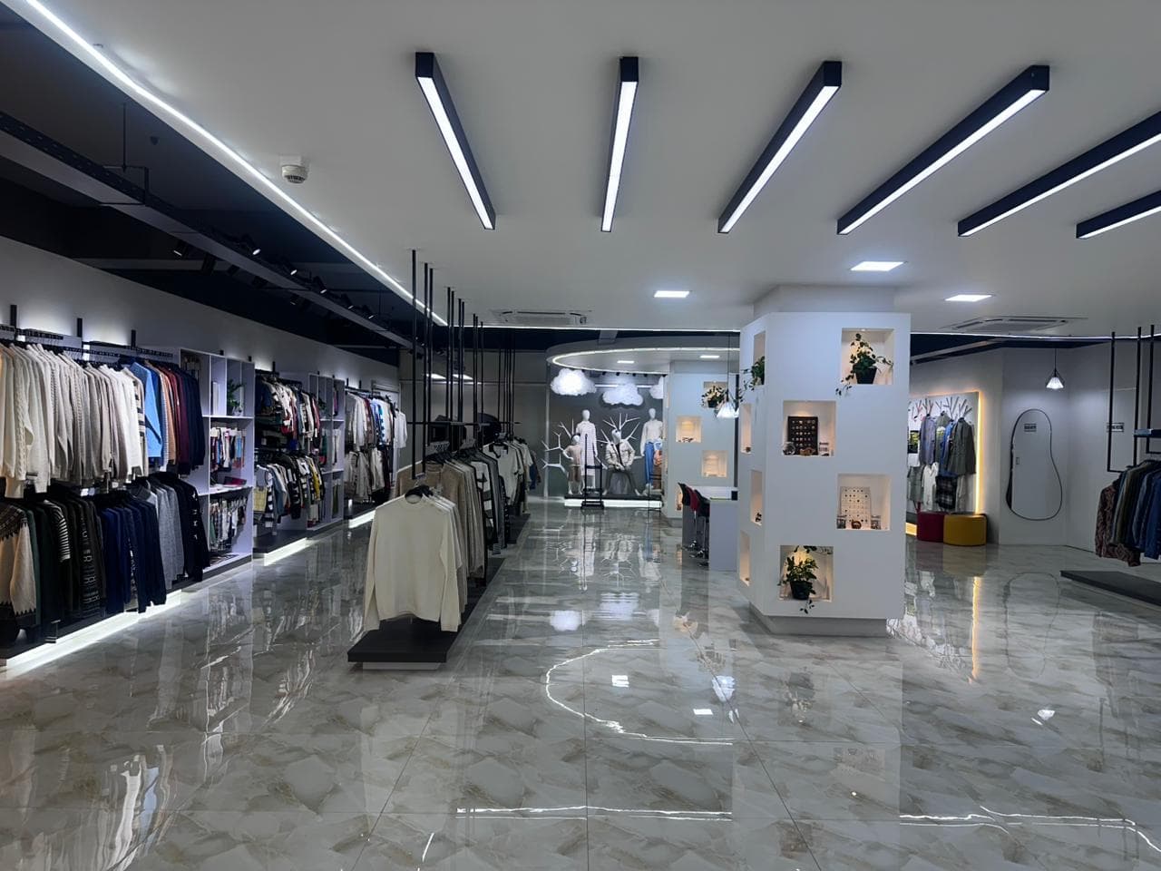 Texelon manufacturing partner showroom and apparel display